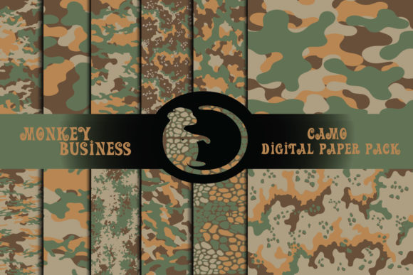 Download Army Camo Digital Paper Pack - Paper pack Collection