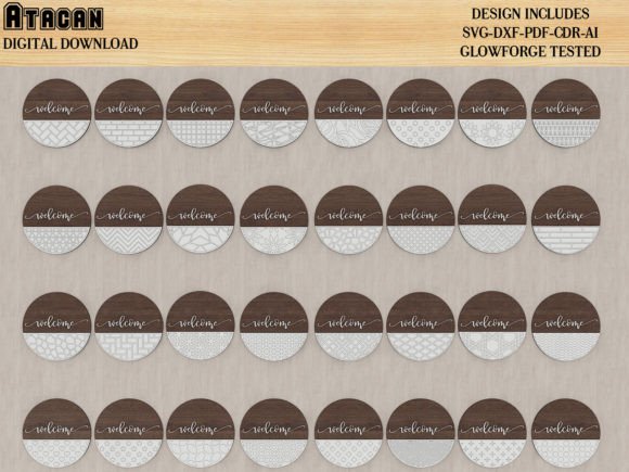Download 32 Door Hanger Bundle, Laser Cut Designs - Premium Resources