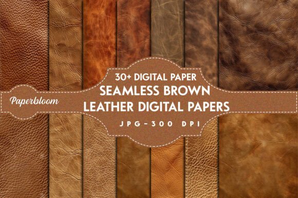 Download 30+Seamless Brown Leather Digital Papers - Digital papers Collection