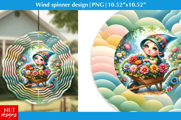 Download Spring Sublimation Wind Spinners Gnome - Spring sublimation Collection