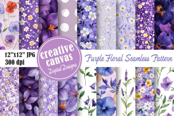 Download Lavender Cottagecore Digital Papers - Digital papers Collection