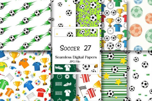 Download Soccer Digital Paper Pack - Paper pack Collection