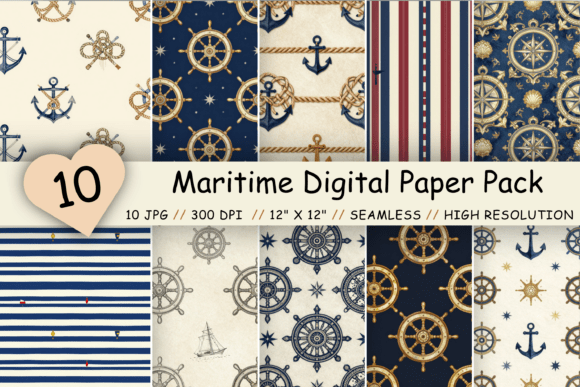 Download Maritime Digital Paper Pack, Classic - Paper pack Collection
